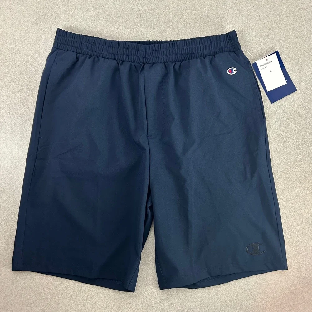 Champion Athletic Shorts Kids XL 18/20 Dark Navy Blue C915SH0607A‎ Stretch